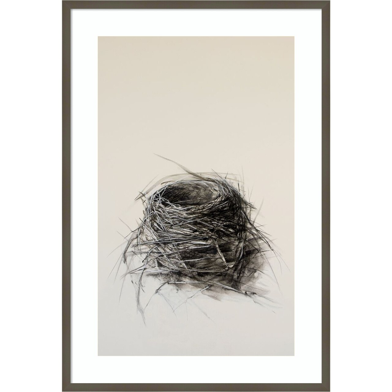 Fledged Nest by Kris Ekstrand Wood Framed Wall Art Print 28 in. W x 41 in. H